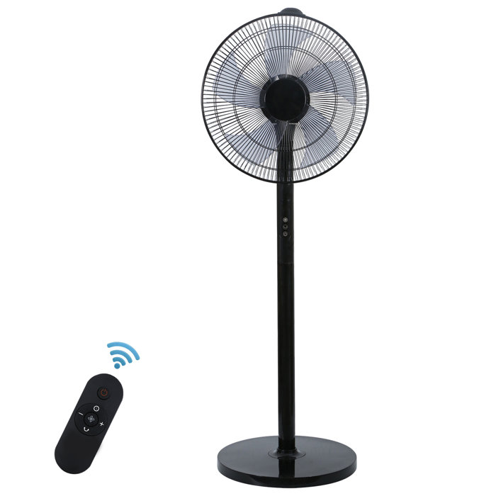 dubbin 16" Oscillating Standing Floor Fan with Remote Control Timer
